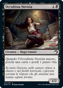 Innistrad caccia di mezzanotte 117 Occultista Novizia