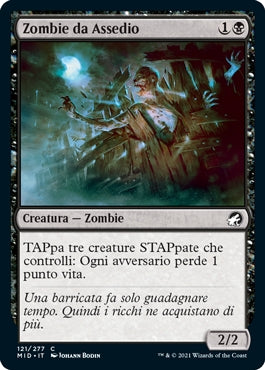 Innistrad caccia di mezzanotte 121 Zombie da Assedio