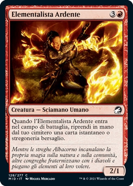 Innistrad caccia di mezzanotte 128 Elementalista Ardente