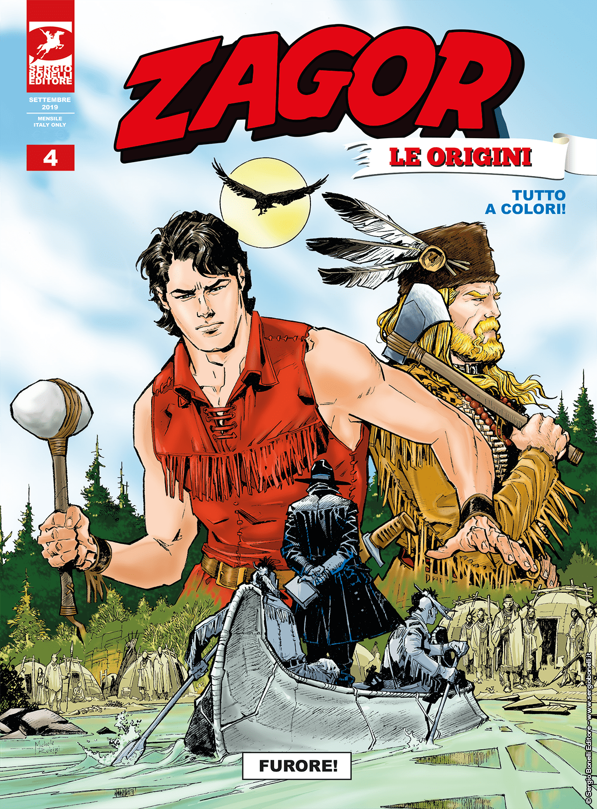 ZAGOR ORIGINI 4-SERGIO BONELLI EDITORE- nuvolosofumetti.