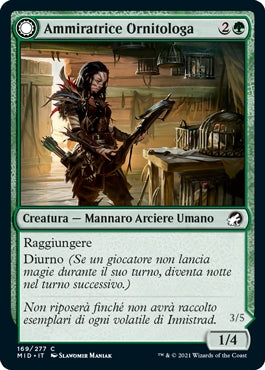 Innistrad caccia di mezzanotte 169 Ammiratrice OrnitologaTrituratrice di Ali