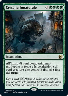 Innistrad caccia di mezzanotte 206 Crescita Innaturale