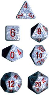 Dadi set da 7 Speckled (in box trasparente) (in box trasparente)-CHESSEX- nuvolosofumetti.