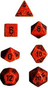 Dadi set da 7 Speckled-CHESSEX- nuvolosofumetti.