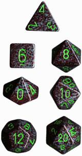 Dadi set da 7 Speckled-CHESSEX- nuvolosofumetti.