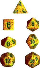 Dadi set da 7 Speckled-CHESSEX- nuvolosofumetti.