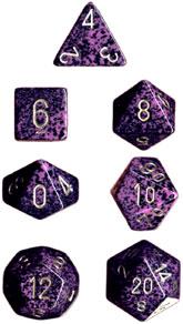 Dadi set da 7 Speckled (in box trasparente) (in box trasparente)-CHESSEX- nuvolosofumetti.