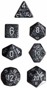 Dadi set da 7 Speckled-CHESSEX- nuvolosofumetti.