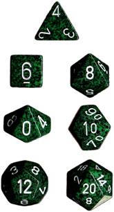 Dadi set da 7 Speckled (in box trasparente) (in box trasparente)-CHESSEX- nuvolosofumetti.
