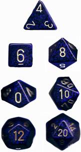Dadi set da 7 Speckled (in box trasparente) (in box trasparente)-CHESSEX- nuvolosofumetti.