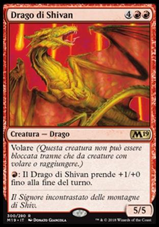 Drago di Shivan M19 300-Wizard of the Coast- nuvolosofumetti.