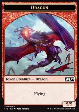 Drago token M19 326-Wizard of the Coast- nuvolosofumetti.
