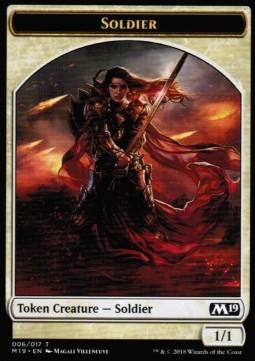 Soldato token M19 322-Wizard of the Coast- nuvolosofumetti.