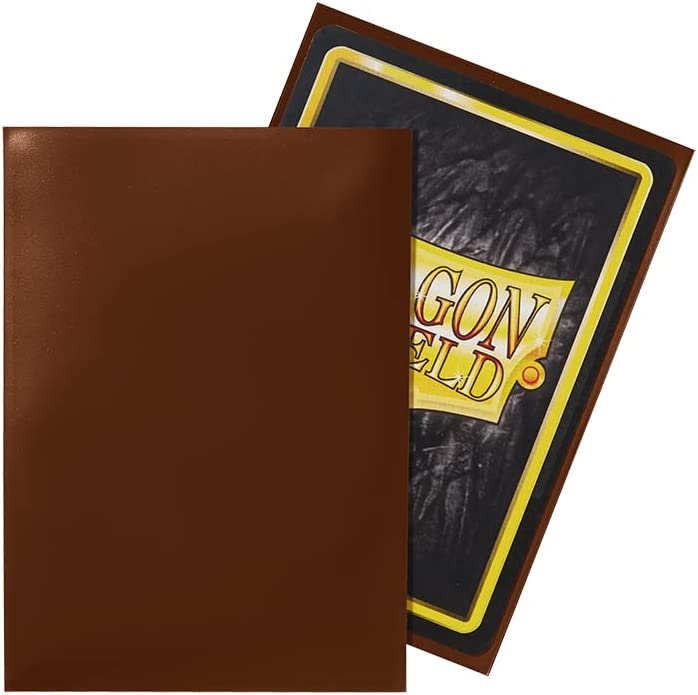 Dragon shield 100 card sleeves brown classic