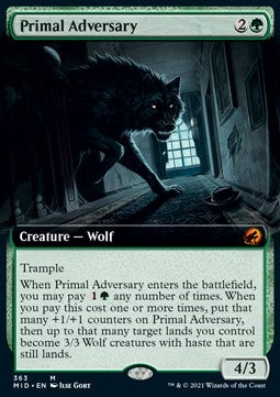 Innistrad caccia di mezzanotte 363 Avversario Primordiale extra