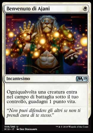Benvenuto di Ajani M19 6-Wizard of the Coast- nuvolosofumetti.
