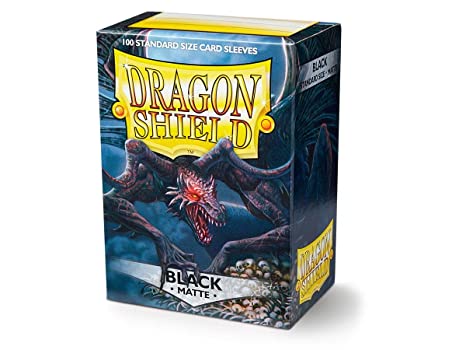 Dragon shield - Black matte - 100 bustine standard