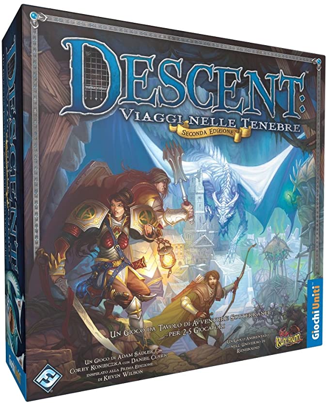 DESCENT 2° EDIZIONE: VIAGGI NELLE TENEBRE GIOCO DA TAVOLO, NEXUS, nuvolosofumetti,