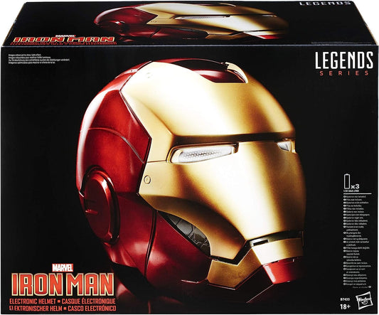 Iron man Marvel Legends Series B7435E48- Casco Elettronico Iron Man