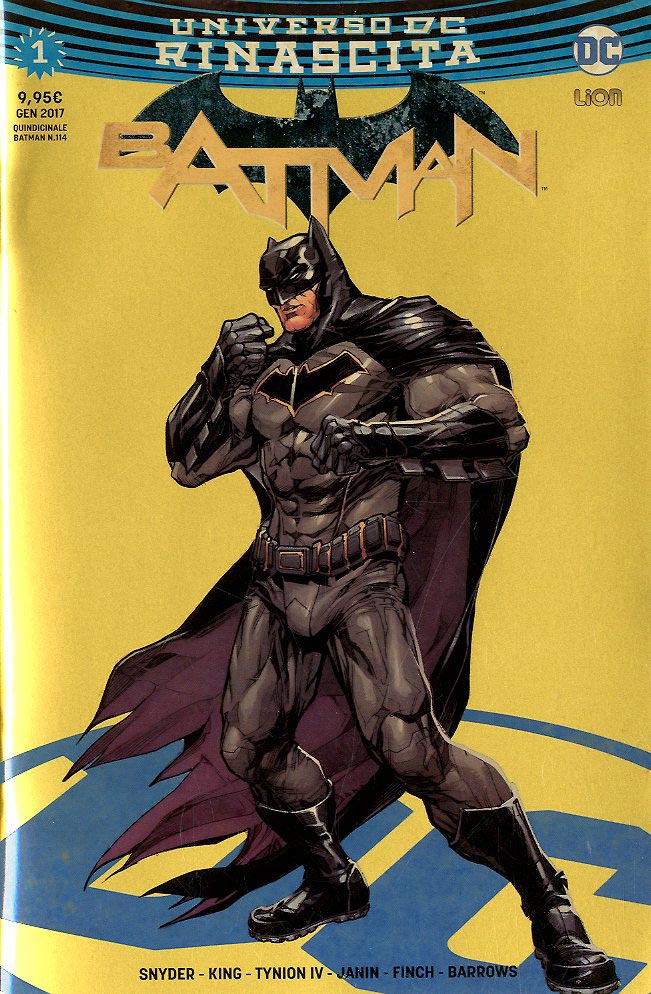 BATMAN rinascita variant-LION- nuvolosofumetti.