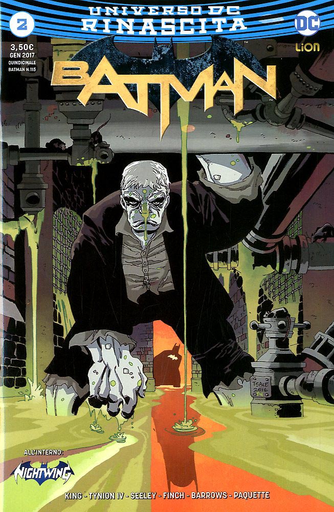 BATMAN rinascita VARIANT 2-LION- nuvolosofumetti.