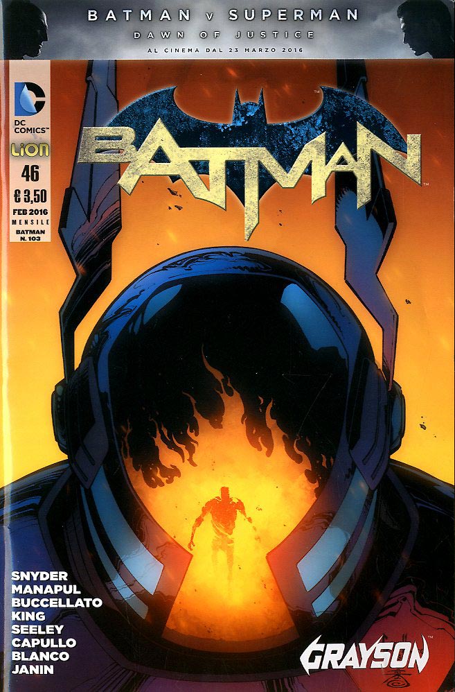 BATMAN serie new 52 46, LION, nuvolosofumetti,