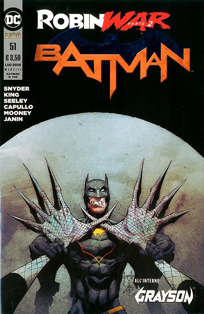 BATMAN serie new 52 51-LION- nuvolosofumetti.