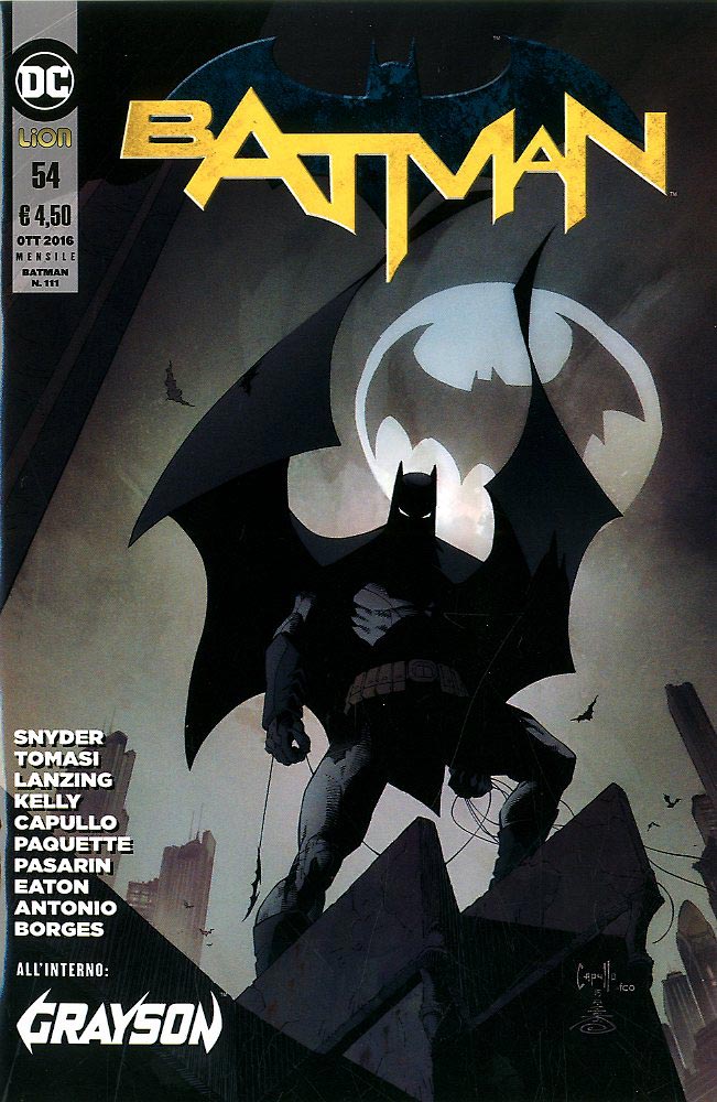 BATMAN serie new 52 54, LION, nuvolosofumetti,