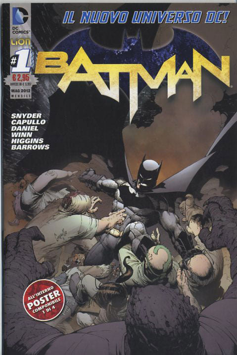 BATMAN serie new 52 1-LION- nuvolosofumetti.