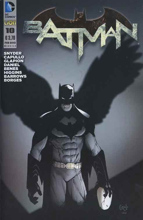 BATMAN serie new 52 10, LION, nuvolosofumetti,