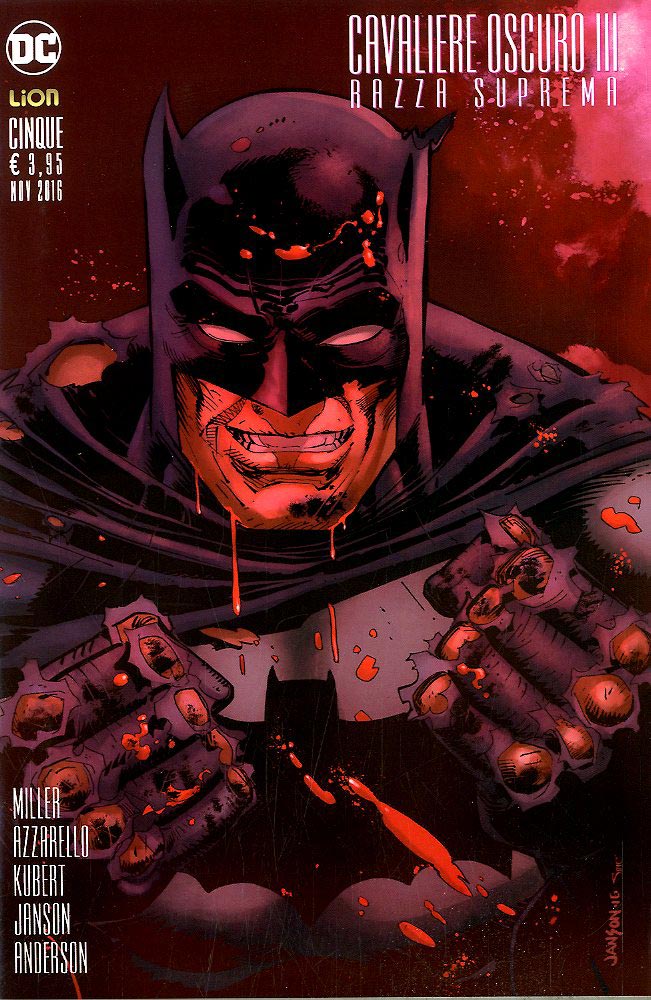 BATMAN IL CAVALIERE OSCURO III razza suprema variant B 5, LION, nuvolosofumetti,