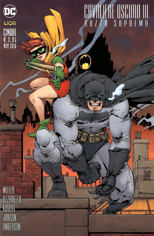 BATMAN IL CAVALIERE OSCURO III RAZZA SUPREMA 
VARIANT GIUSEPPE CAMUNCOLI LUCCA 5-LION- nuvolosofumetti.