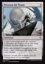 Presenza del Titano  Battaglia per Zendikar 4014-Wizard of the Coast- nuvolosofumetti.