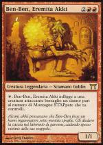 Ben-Ben, Eremita Akki  CAMPIONI DI KAMIGAWA 157-Wizard of the Coast- nuvolosofumetti.