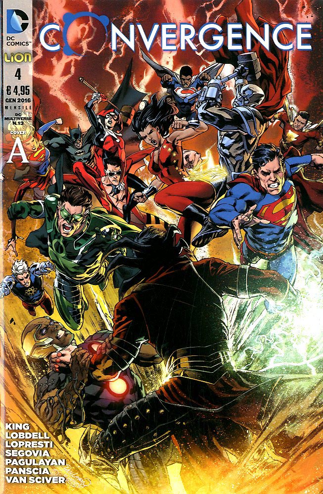 CONVERGENCE variant cover pack 4-LION- nuvolosofumetti.