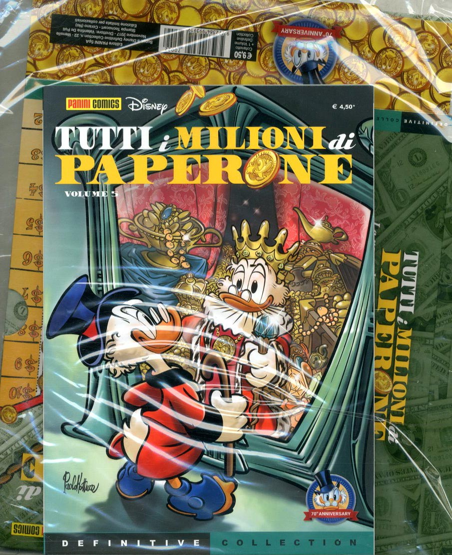 TUTTI I milioni DI PAPERONE - definitive collection 5 CON COFANETTO RACCOGLITORE-PANINI DISNEY- nuvolosofumetti.