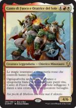 Canto di Fuoco e Oratrice del Sole  Dominaria 6280-Wizard of The Coast- nuvolosofumetti.