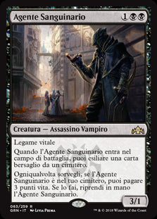 Agente Sanguinario  Gilde di Ravnica 63-Wizard of The Coast- nuvolosofumetti.