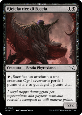 RICICLATRICE DI FECCIA FOIL Avanzata delle macchine 399