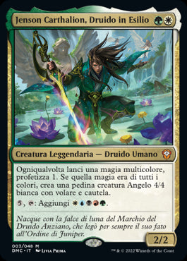 JENSON CARTHALION, DRUIDO IN ESILIO commander  Dominaria Unita 329