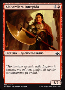 Alabardiera Intrepida Gilde di Ravnica 100-Wizard of The Coast- nuvolosofumetti.