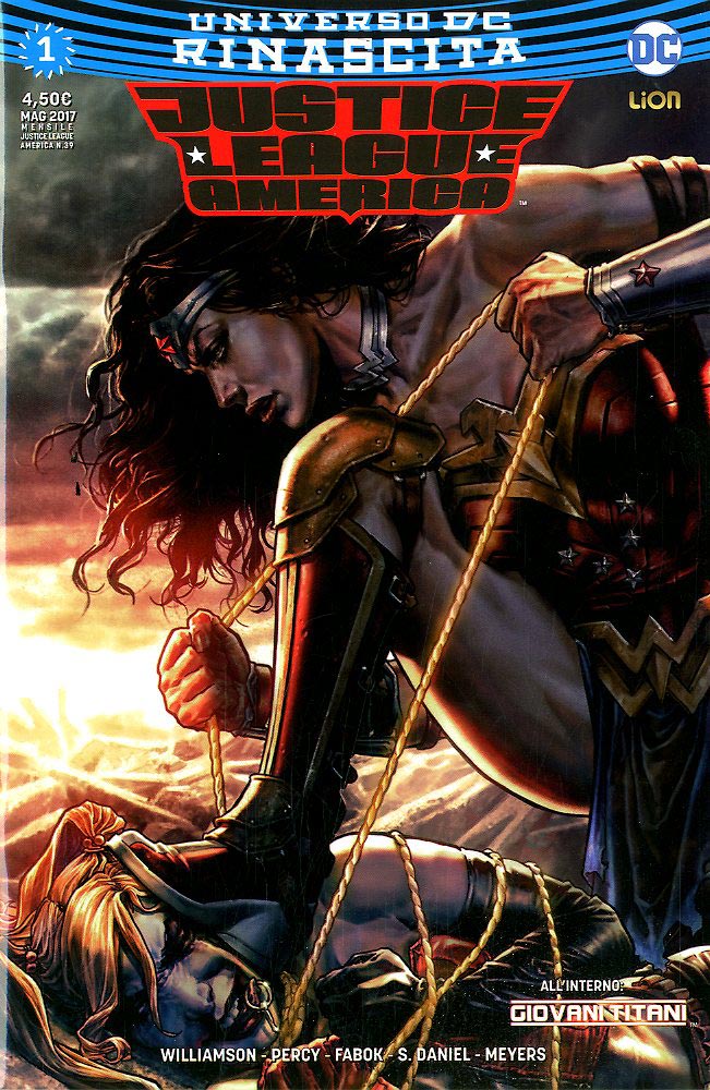 JUSTICE LEAGUE AMERICA rinascita VARIANT 1, LION, nuvolosofumetti,