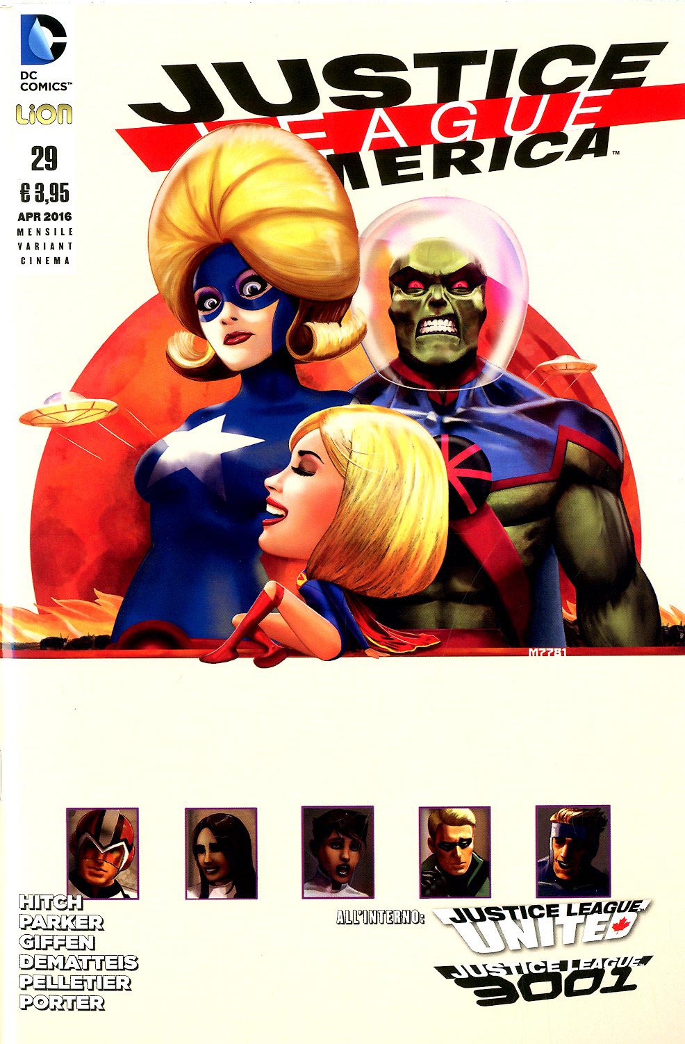 Justice League America # 29 variant cinema-LION- nuvolosofumetti.