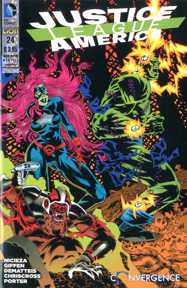 JUSTICE LEAGUE America # 24 variant Halloween-LION- nuvolosofumetti.
