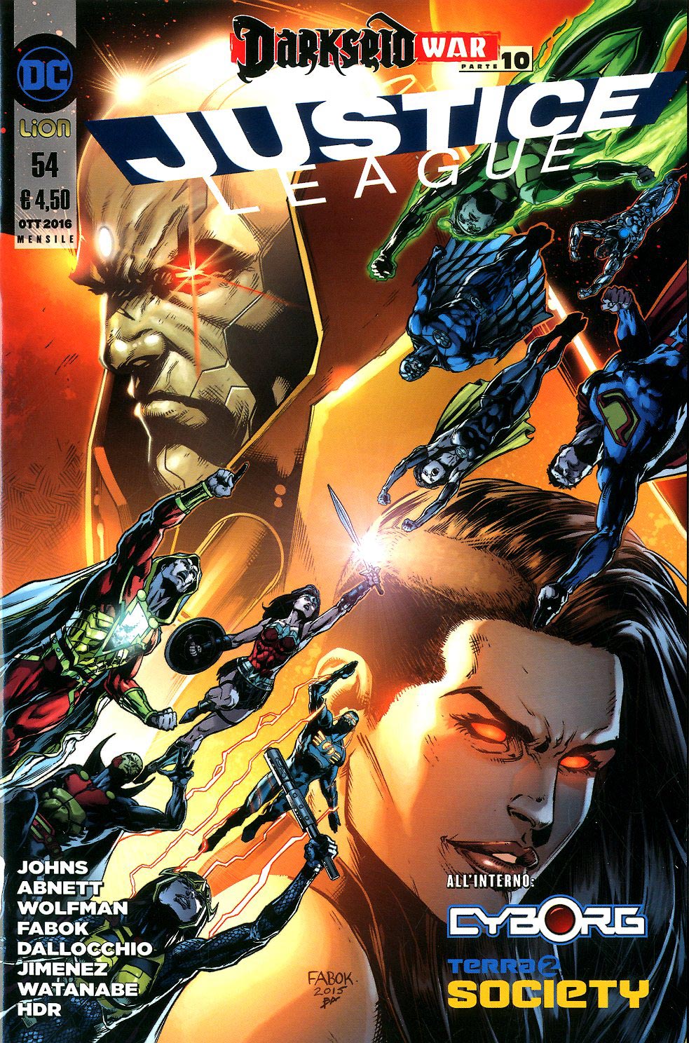 JUSTICE LEAGUE serie 2012 54-LION- nuvolosofumetti.