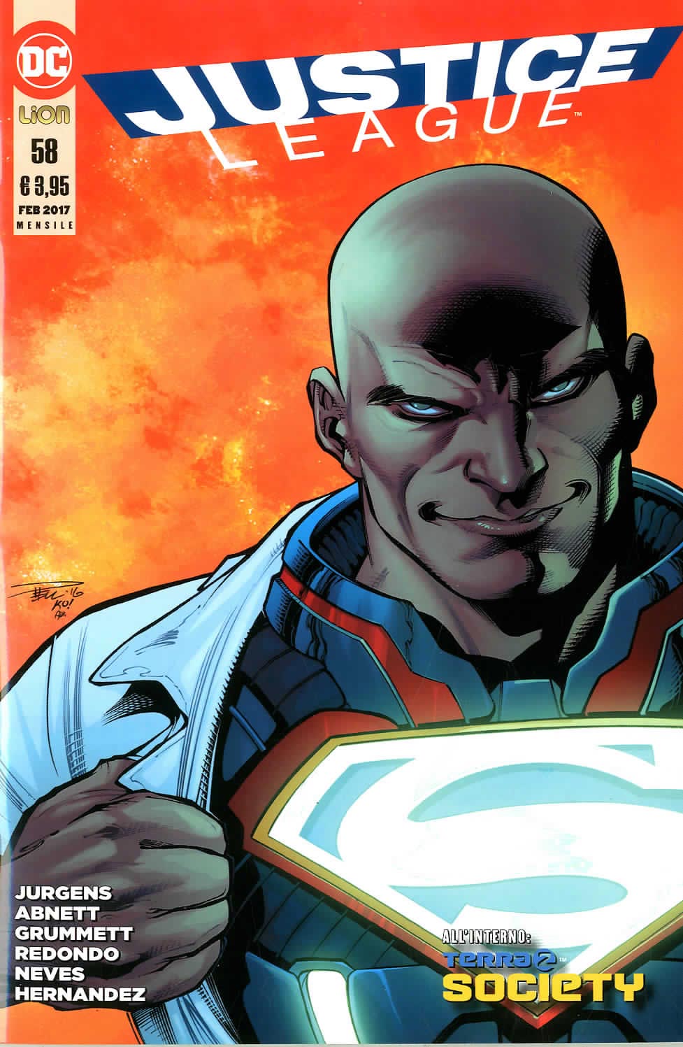 JUSTICE LEAGUE serie 2012 58-LION- nuvolosofumetti.