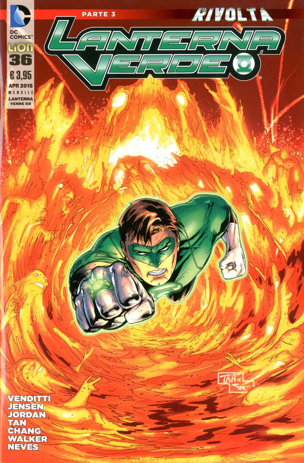 LANTERNA VERDE SERIE 2012 36-LION- nuvolosofumetti.