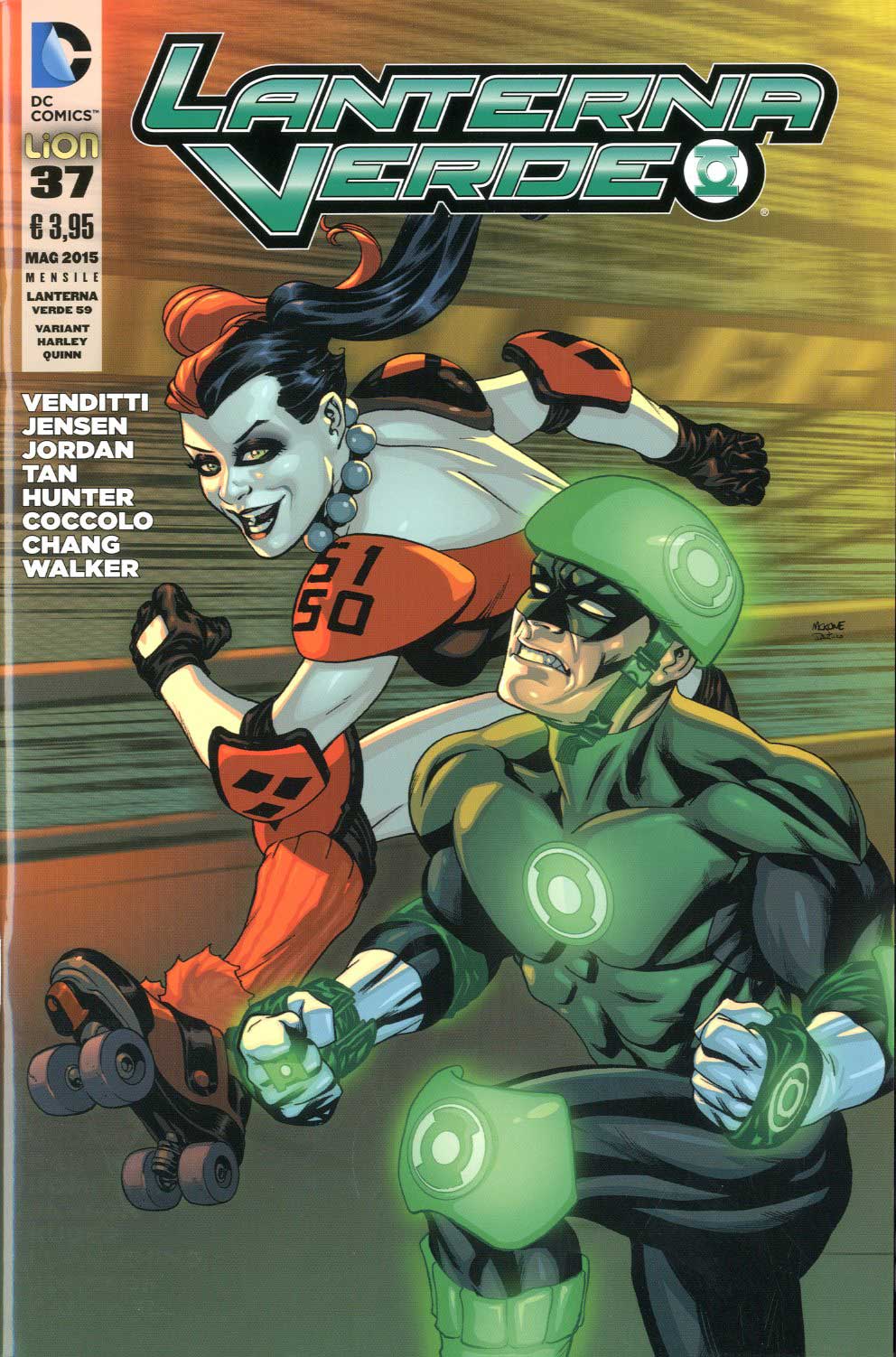 LANTERNA VERDE SERIE 2012 # 37 variant cover Harley Quinn-LION- nuvolosofumetti.