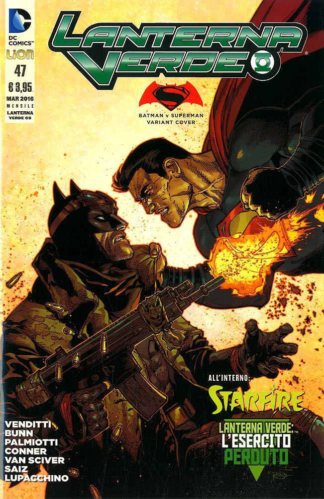 LANTERNA VERDE SERIE 2012 # 47 variant cinema, LION, nuvolosofumetti,