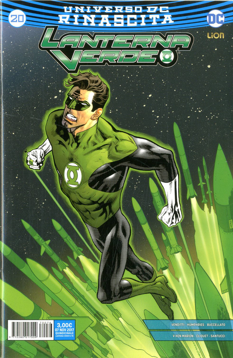 Lanterna verde rinascita 20-LION- nuvolosofumetti.
